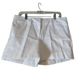 New York & Company White Stretch Shorts - 4 inch inseam - 10